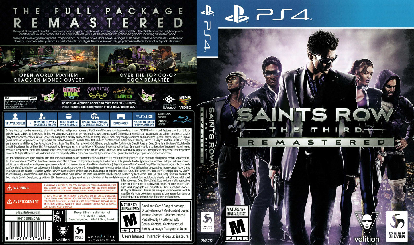 Saints Row The Third Remastered