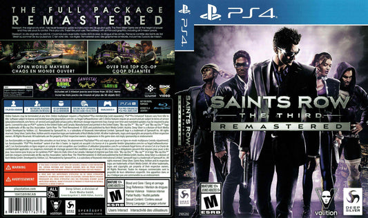 Saints Row The Third Remastered Cover Art - WOI Solutions