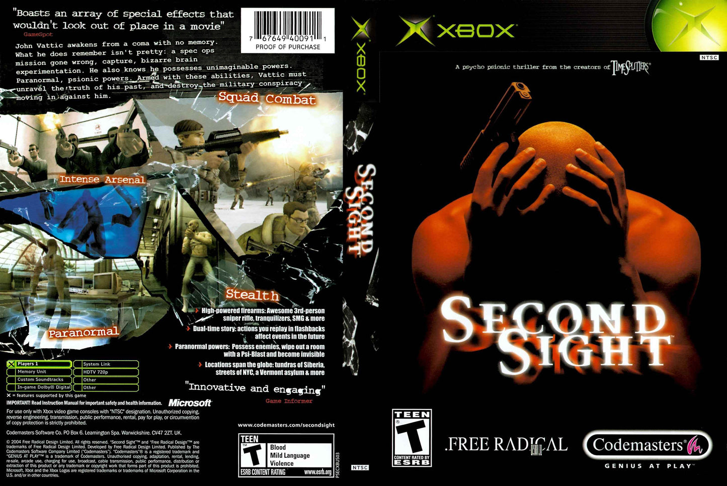 Second Sight Cover Art - WOI Solutions