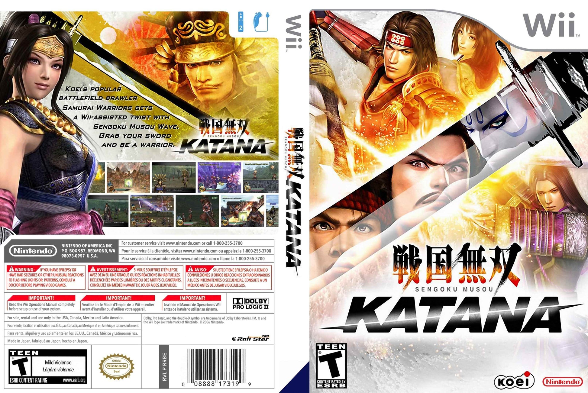 Sengoku Musou Katana Cover Art - WOI Solutions