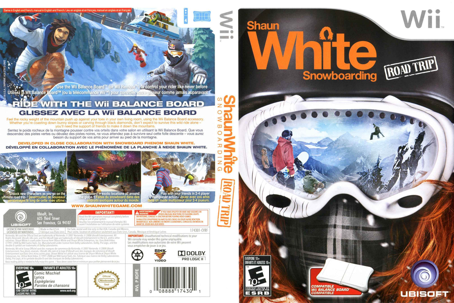 Shaun White Snowboarding Road Trip Cover Art - WOI Solutions