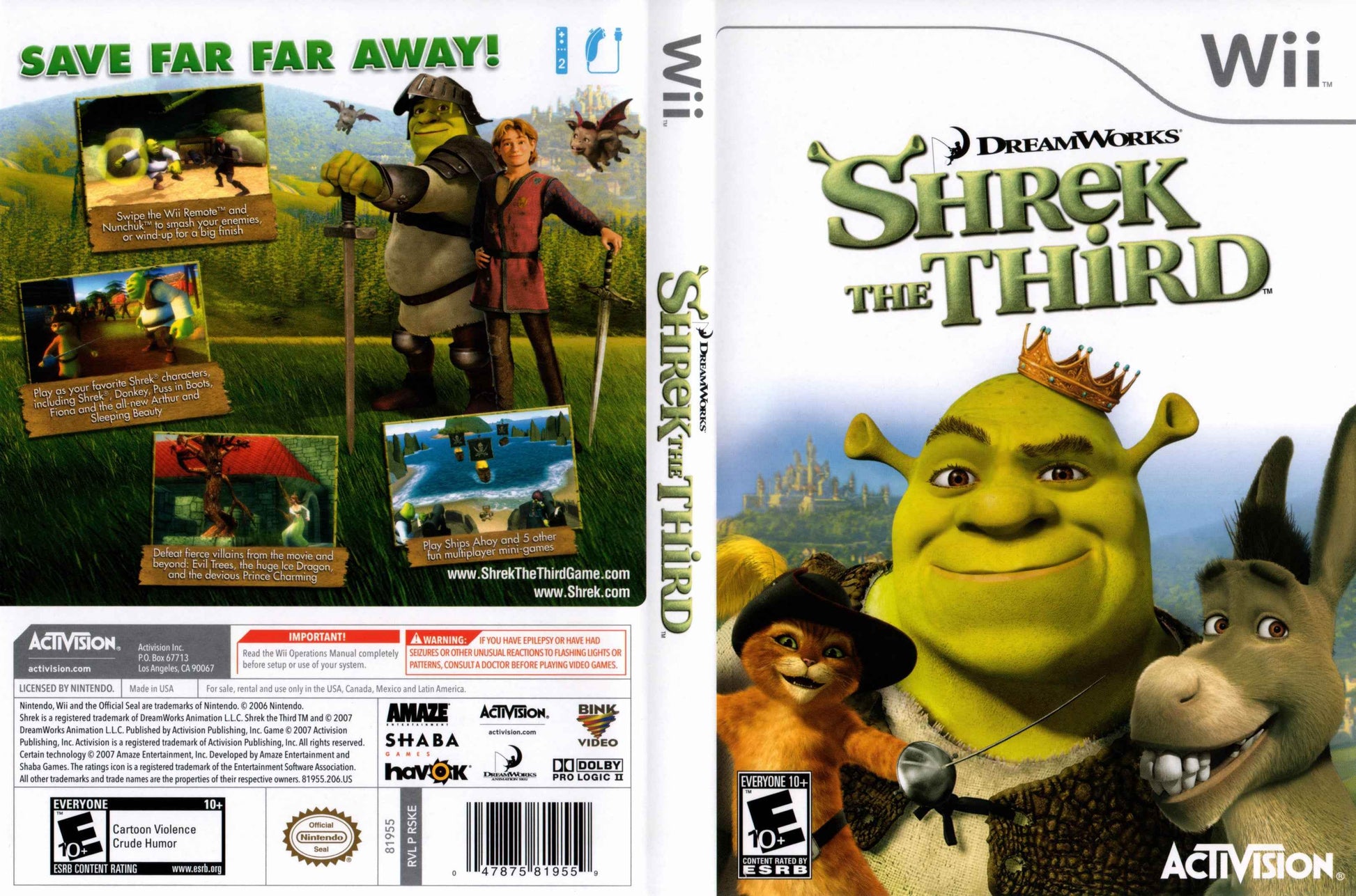 Shrek The Third Cover Art - WOI Solutions
