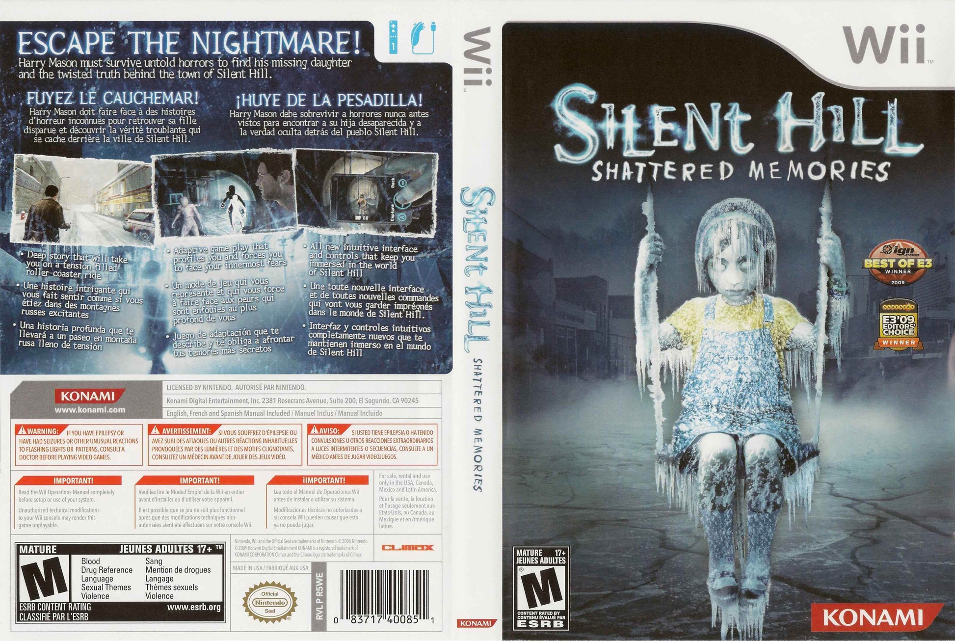 Silent Hill Shattered Memories Cover Art - WOI Solutions