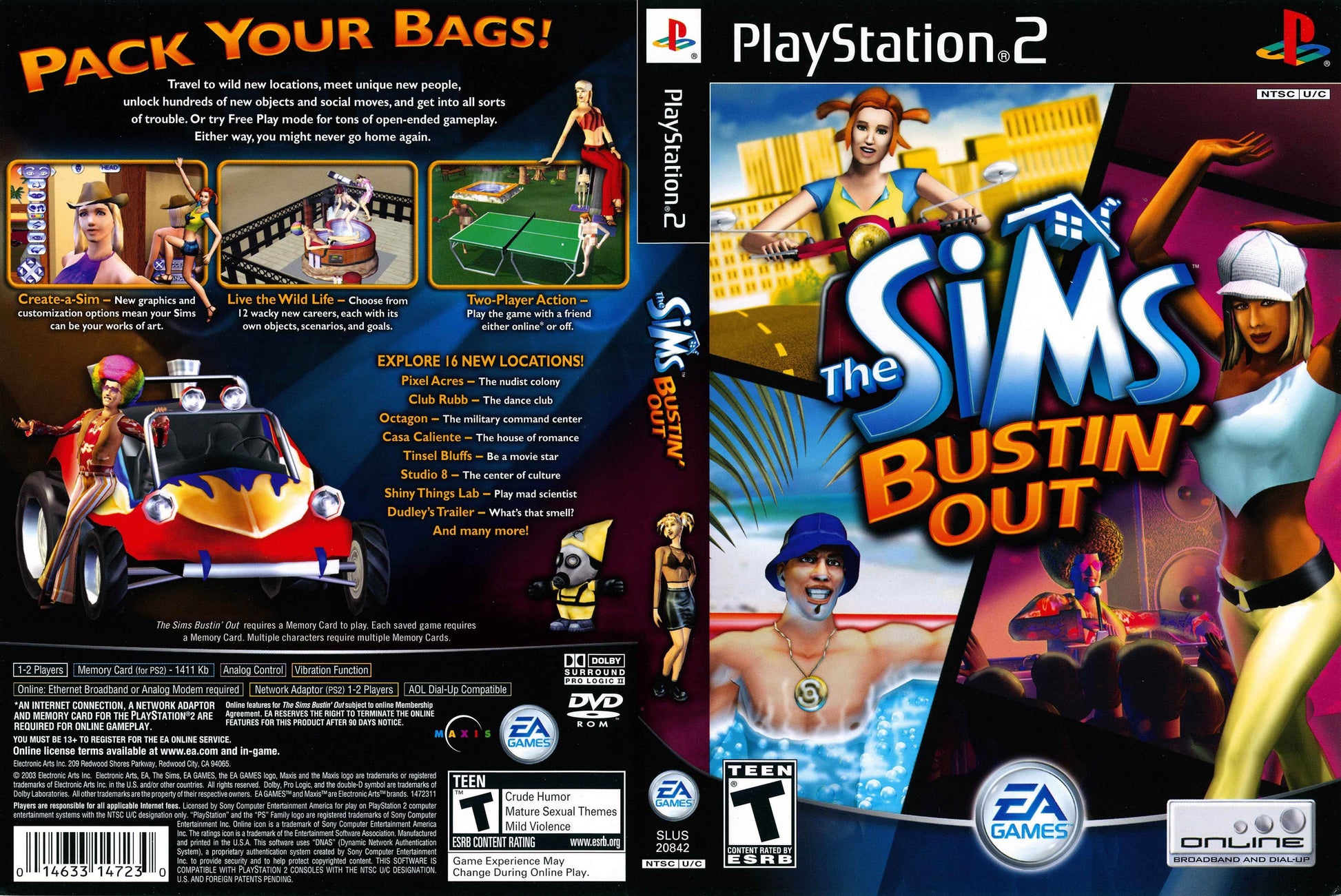 Sims Bustin' Out, The Cover Art - WOI Solutions