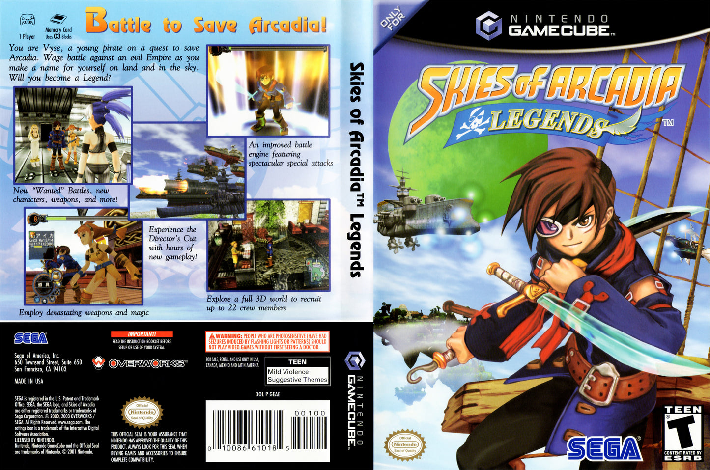 Skies of Arcadia Legends