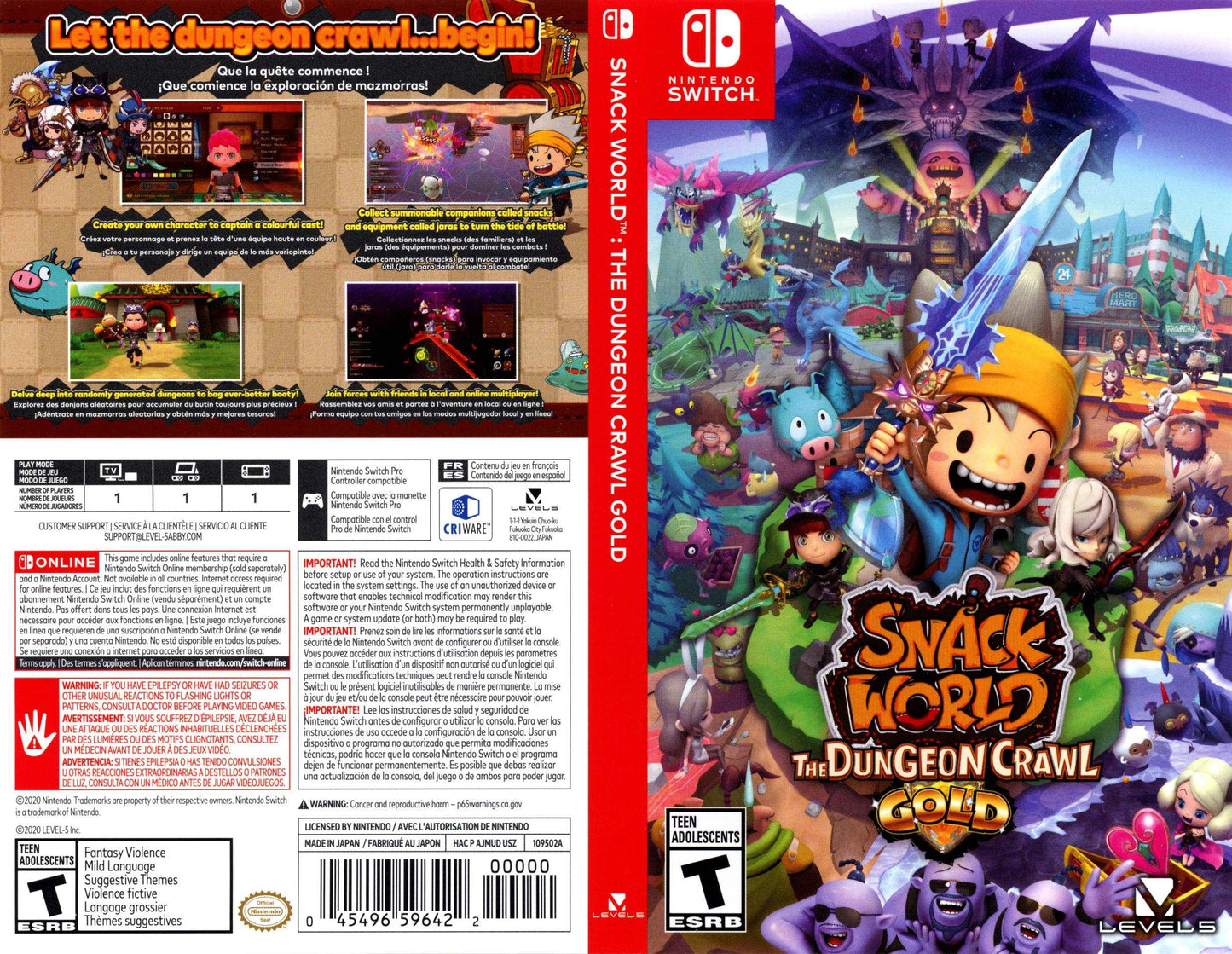 Snack World The Dungeon Crawl Gold