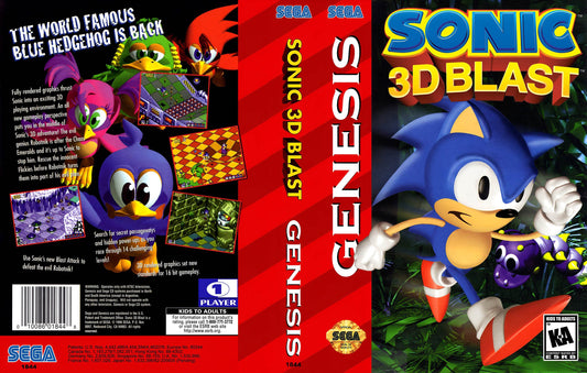 Sonic 3D Blast Cover Art - WOI Solutions