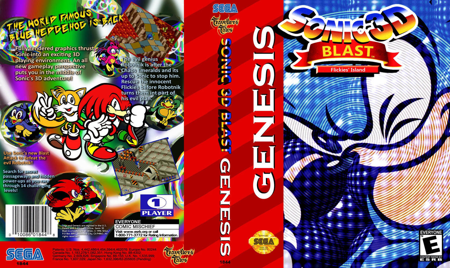 Sonic 3D Blast Cover Art - WOI Solutions