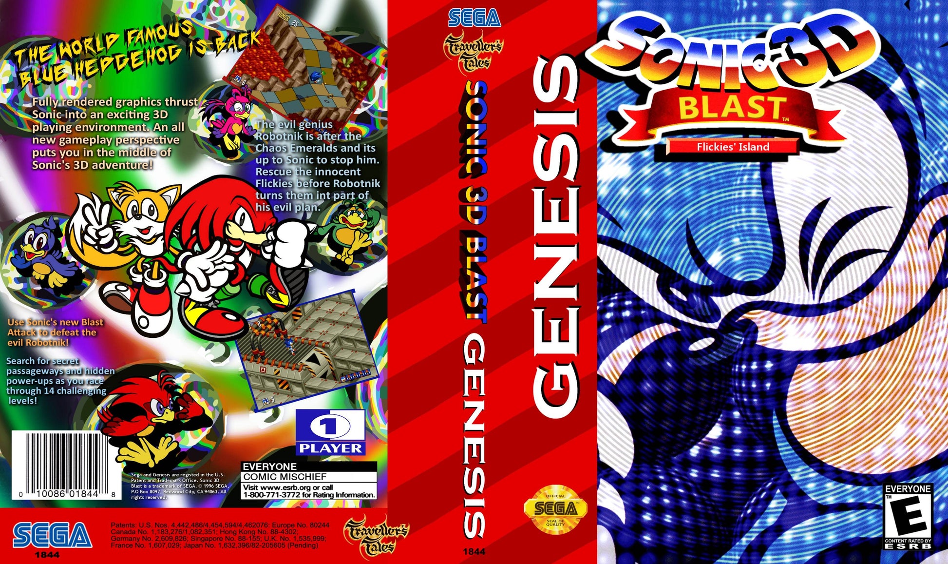Sonic 3D Blast Cover Art - WOI Solutions
