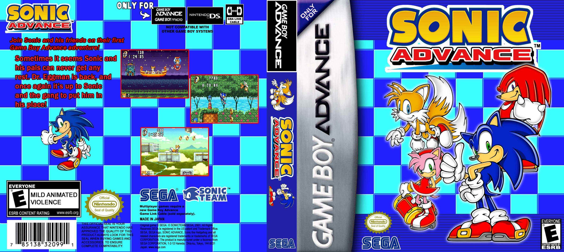 Sonic Advance Cover Art - WOI Solutions