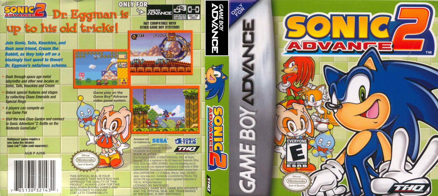 Sonic Advance 2 Cover Art - WOI Solutions