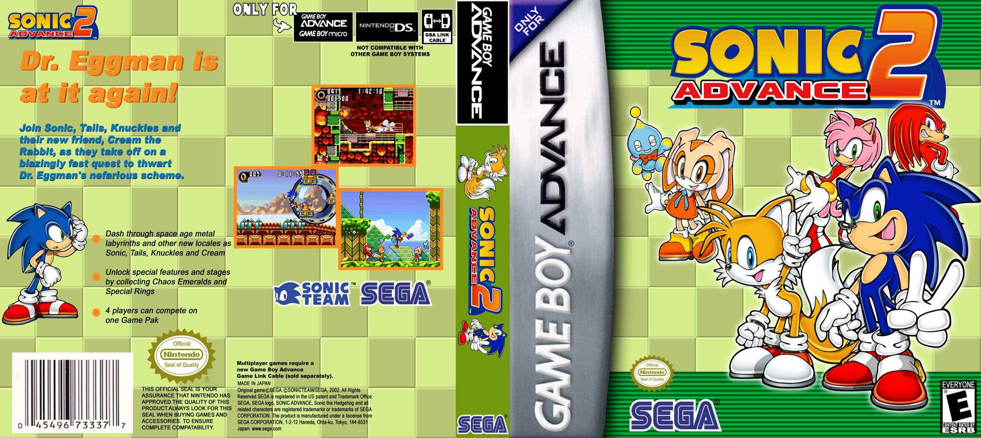 Sonic Advance 2 Cover Art - WOI Solutions