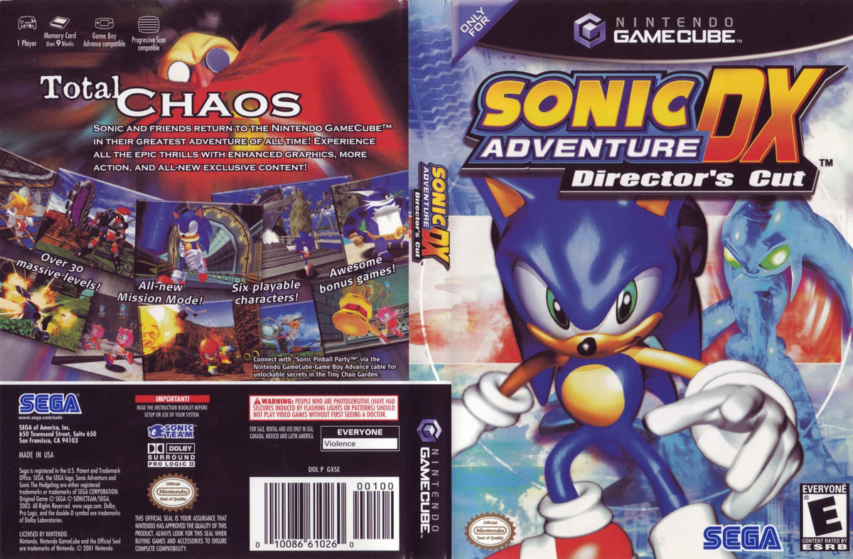 Dx Director Sonic Adventure DX Director's Cut – WOI Solutions LLC
