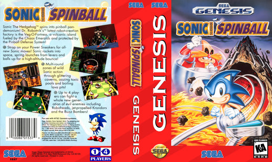 Sonic Spinball Cover Art - WOI Solutions