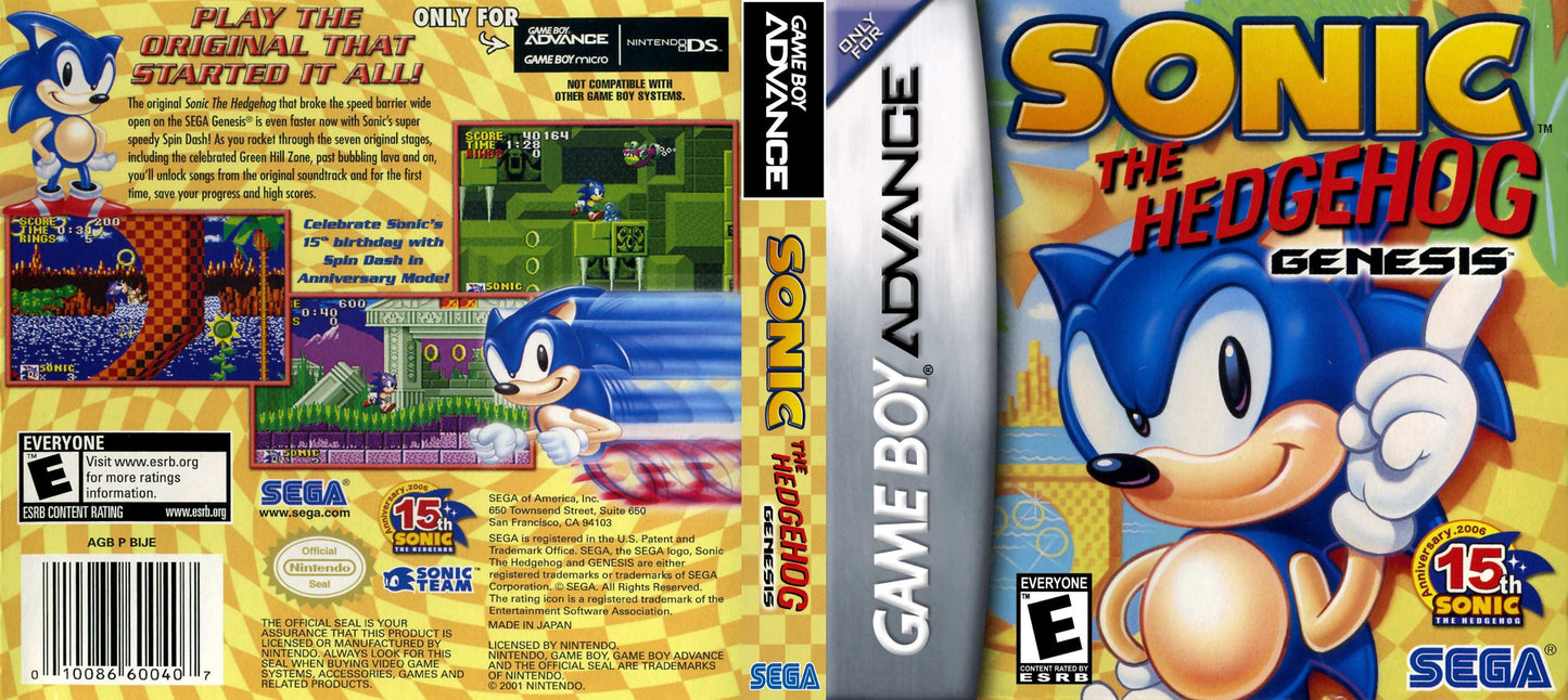 Sonic The Hedgehog Genesis