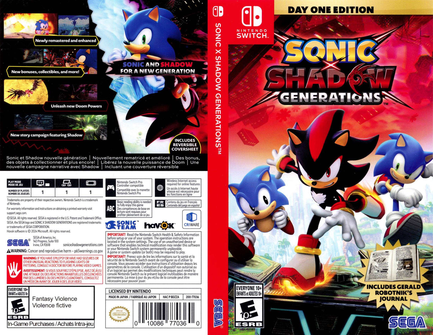 Sonic X Shadow Generations