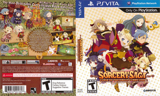 Sorcery Saga Curse of the Great Curry God Cover Art - WOI Solutions