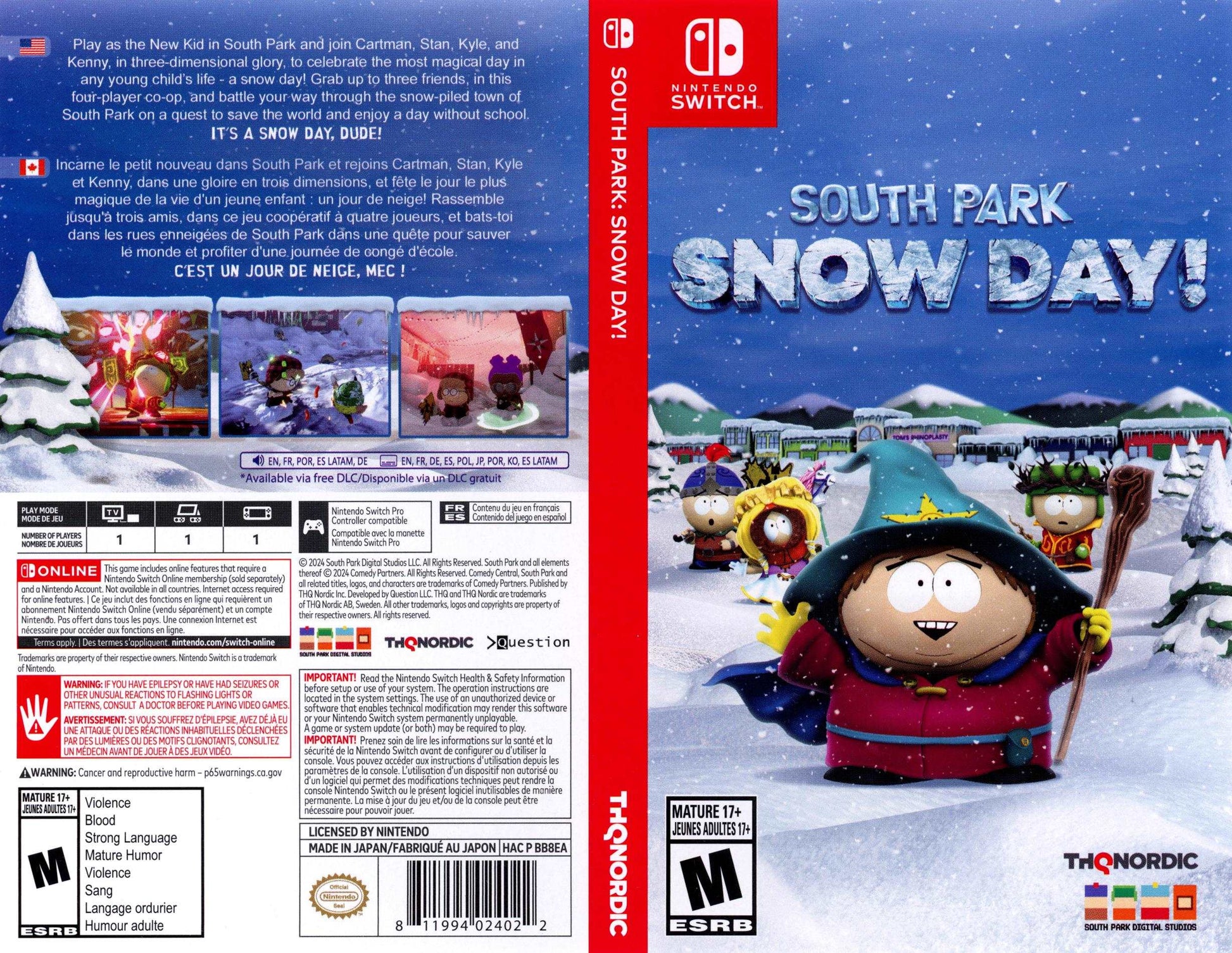 South Park Snow Day!