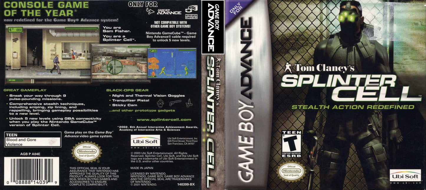 Splinter Cell Cover Art - WOI Solutions