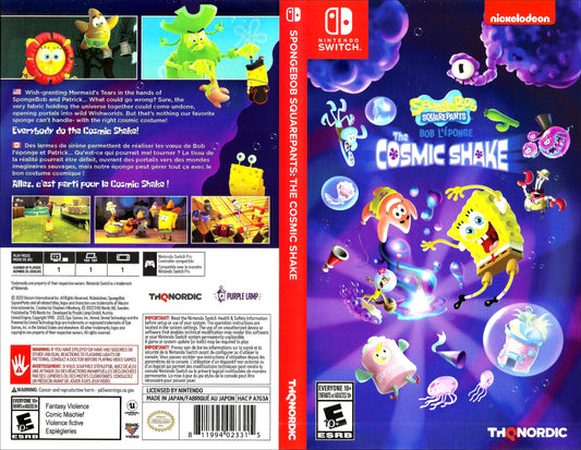 SpongeBob SquarePants The Cosmic Shake