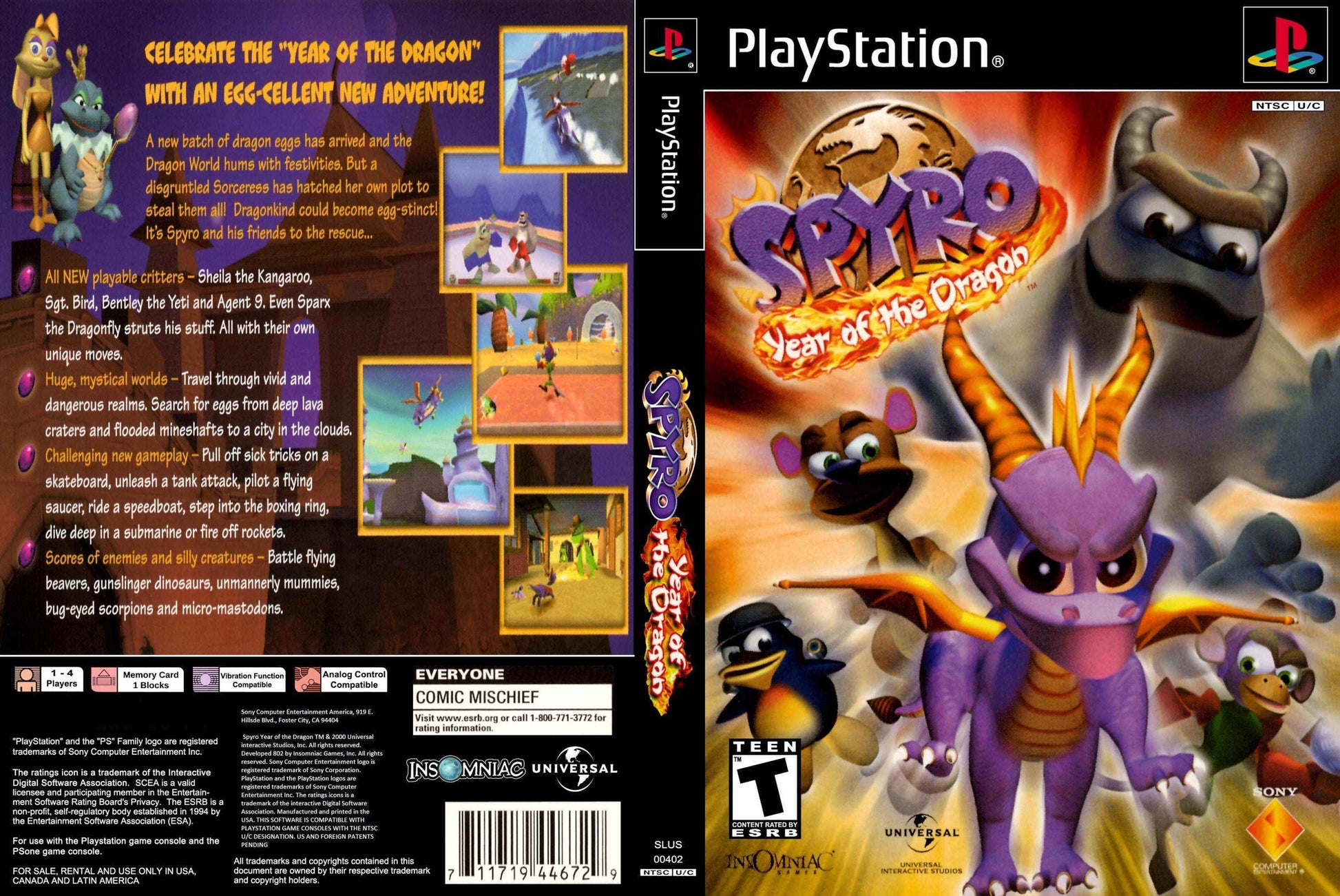 Spyro Year of the Dragon Cover Art - WOI Solutions