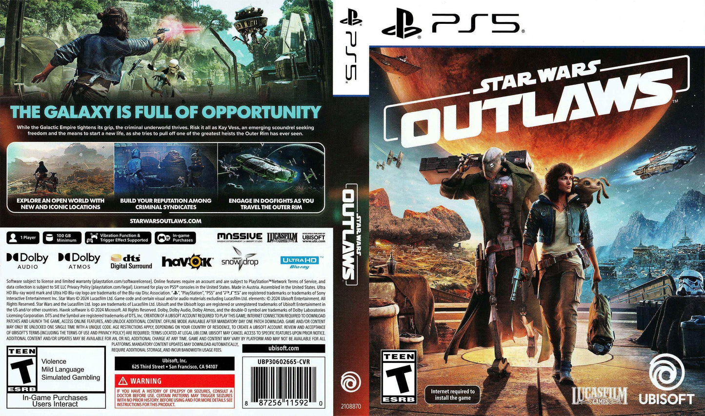 Star Wars Outlaws Cover Art - WOI Solutions
