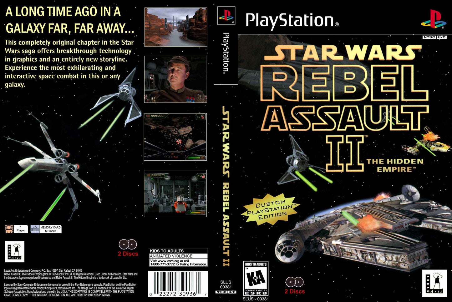 Star Wars Rebel Assault II Cover Art - WOI Solutions