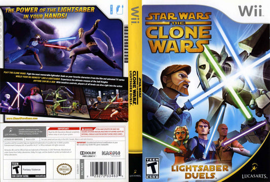 Star Wars The Clone Wars Lightsaber Duels Cover Art - WOI Solutions