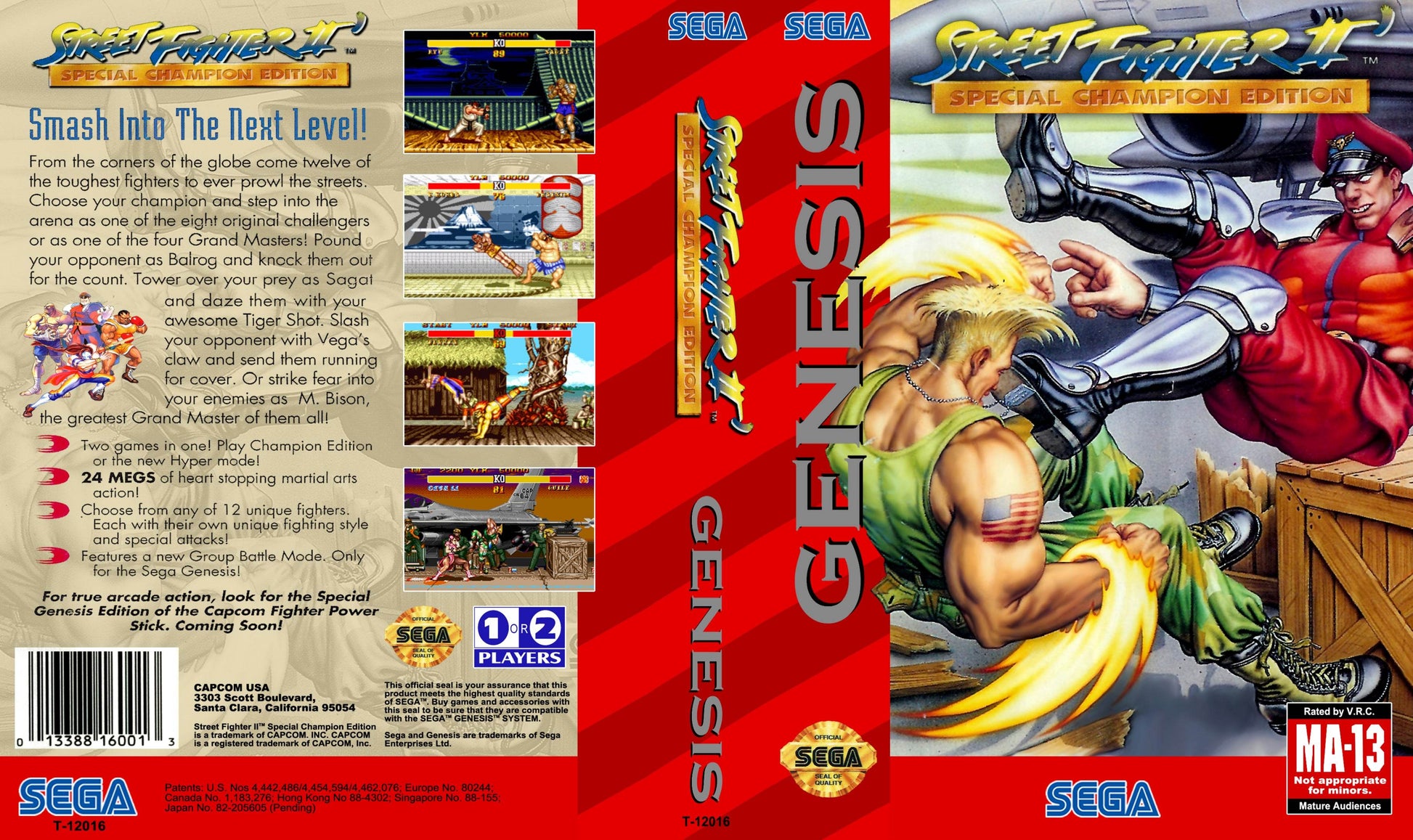 Street Fighter II Special Champion Edition Cover Art - WOI Solutions