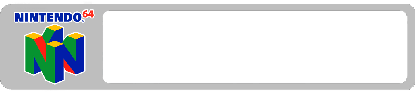 N64 End Label Set Cover Art - WOI Solutions