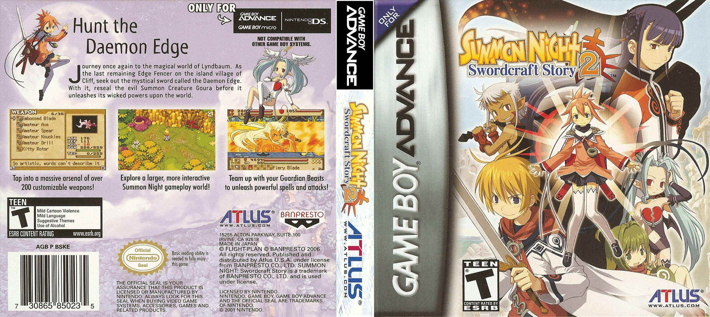 Summon Night Swordcraft Story 2 Cover Art - WOI Solutions