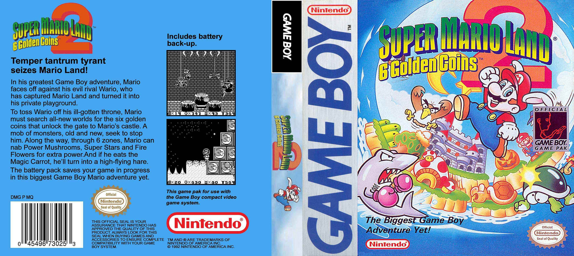 Super Mario Land 2 Cover Art - WOI Solutions