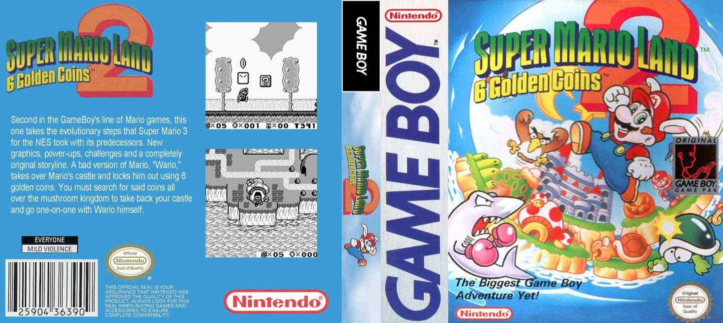 Super Mario Land 2 Cover Art - WOI Solutions