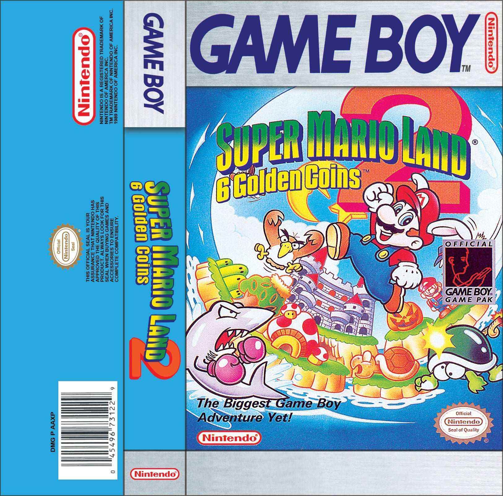 Super Mario Land 2 Cover Art - WOI Solutions