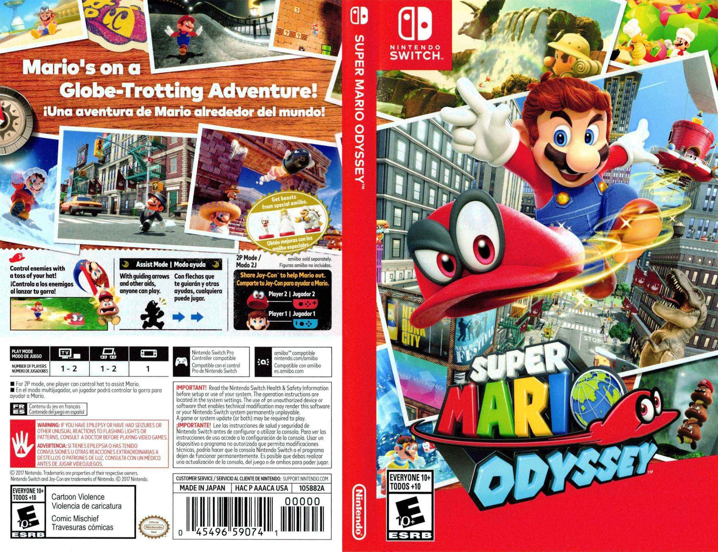 Super Mario Odyssey Cover Art - WOI Solutions
