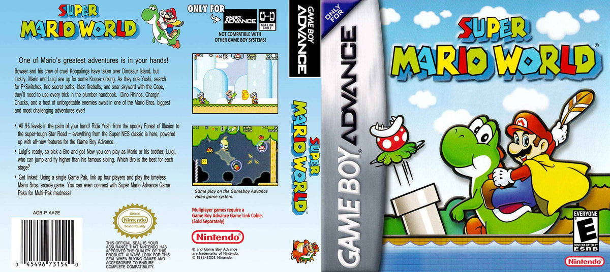 Super Mario World - Super Mario Advance 2 Cover Art - WOI Solutions