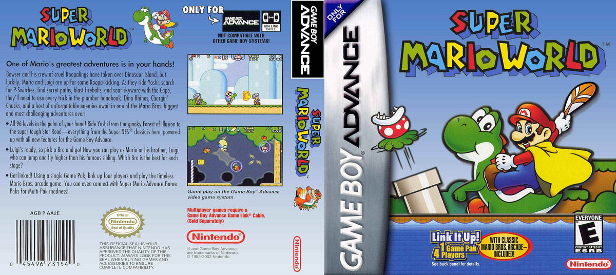 Super Mario World - Super Mario Advance 2 Cover Art - WOI Solutions
