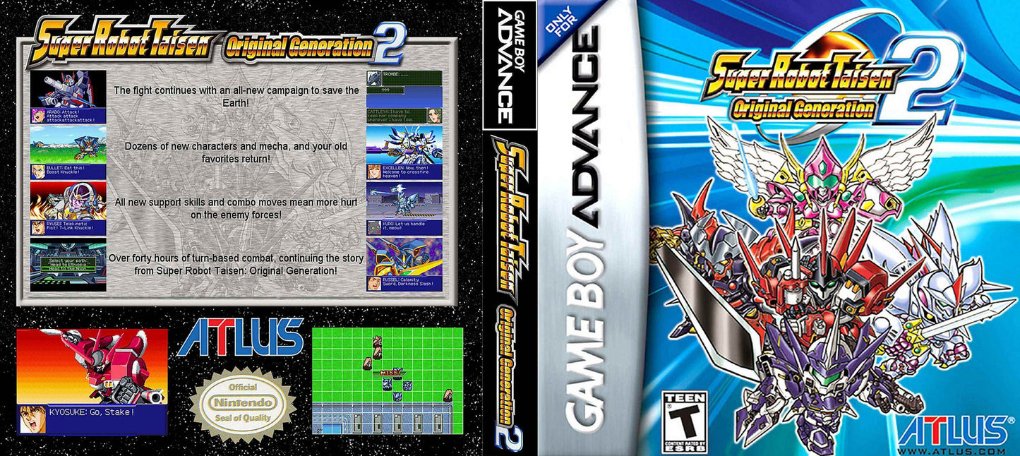 Super Robot Taisen Original Generation 2 Cover Art - WOI Solutions
