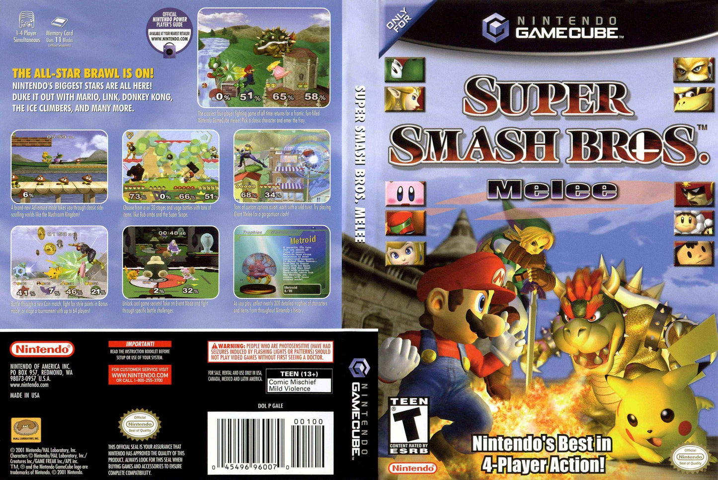 Super Smash Bros. Melee Cover Art - WOI Solutions