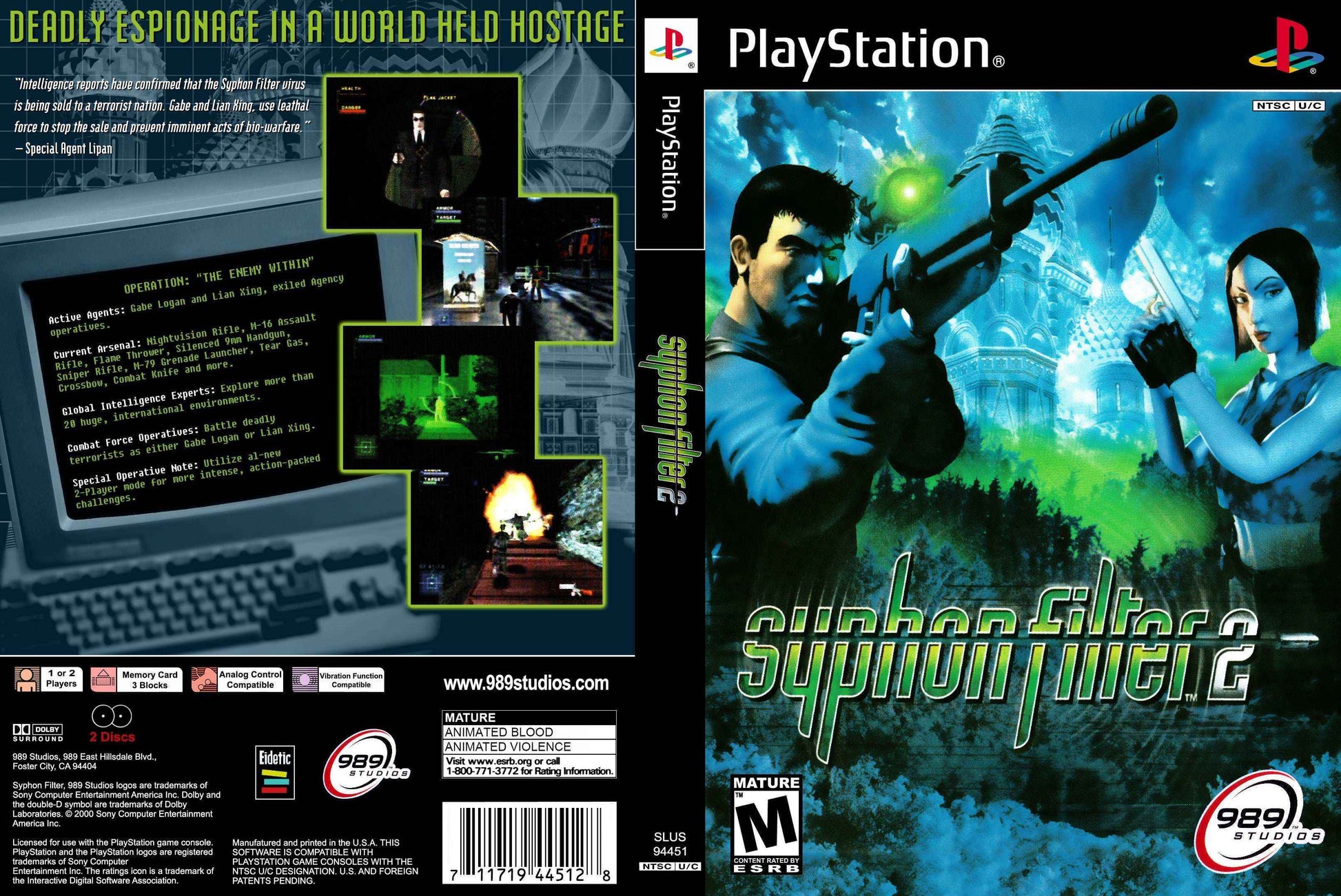 Syphon Filter 2 Cover Art - WOI Solutions