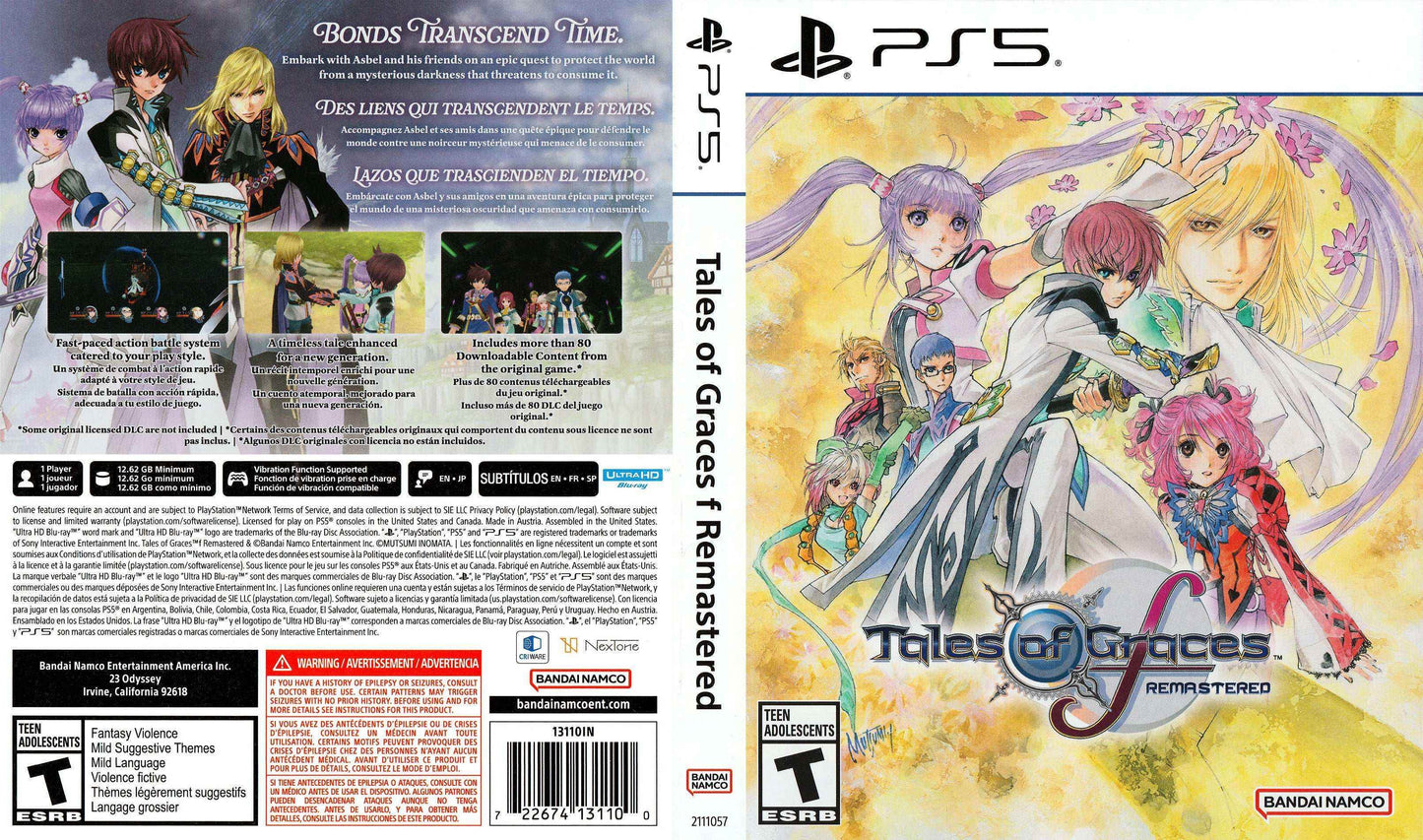 Tales of Graces F Remastered Cover Art - WOI Solutions