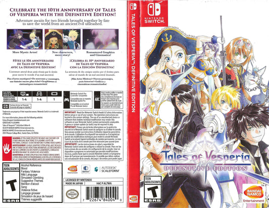 Tales of Vesperia Definitive Edition Cover Art - WOI Solutions
