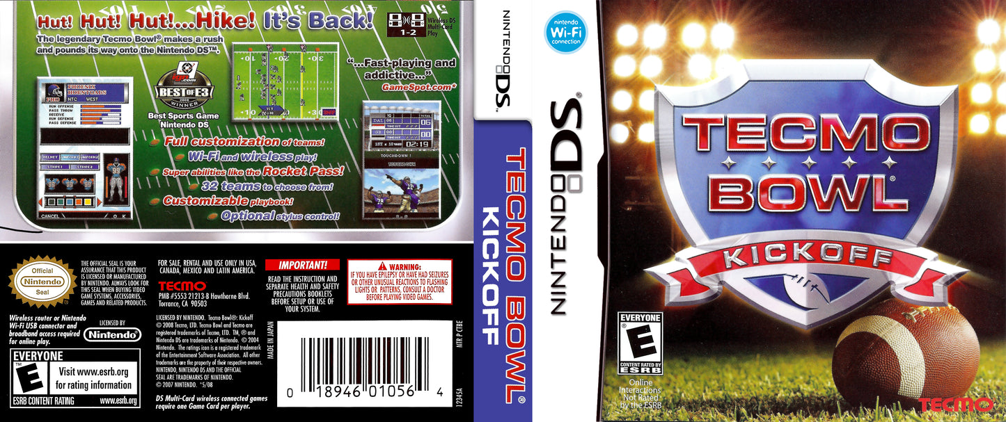 Tecmo Superbowl Kickoff