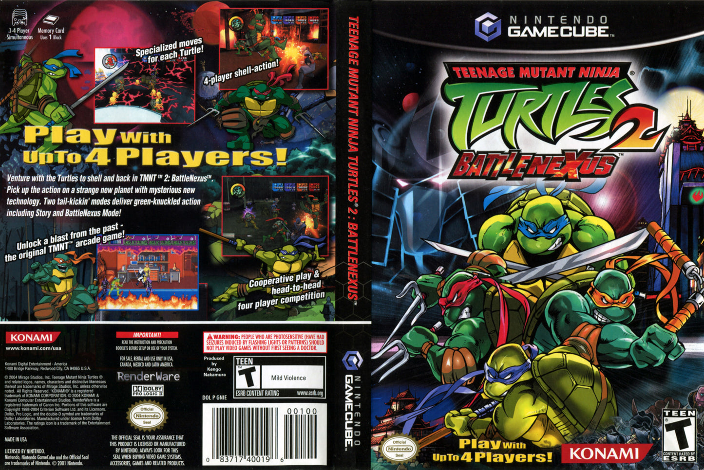 Teenage Mutant Ninja Turtles 2 Battlenexus