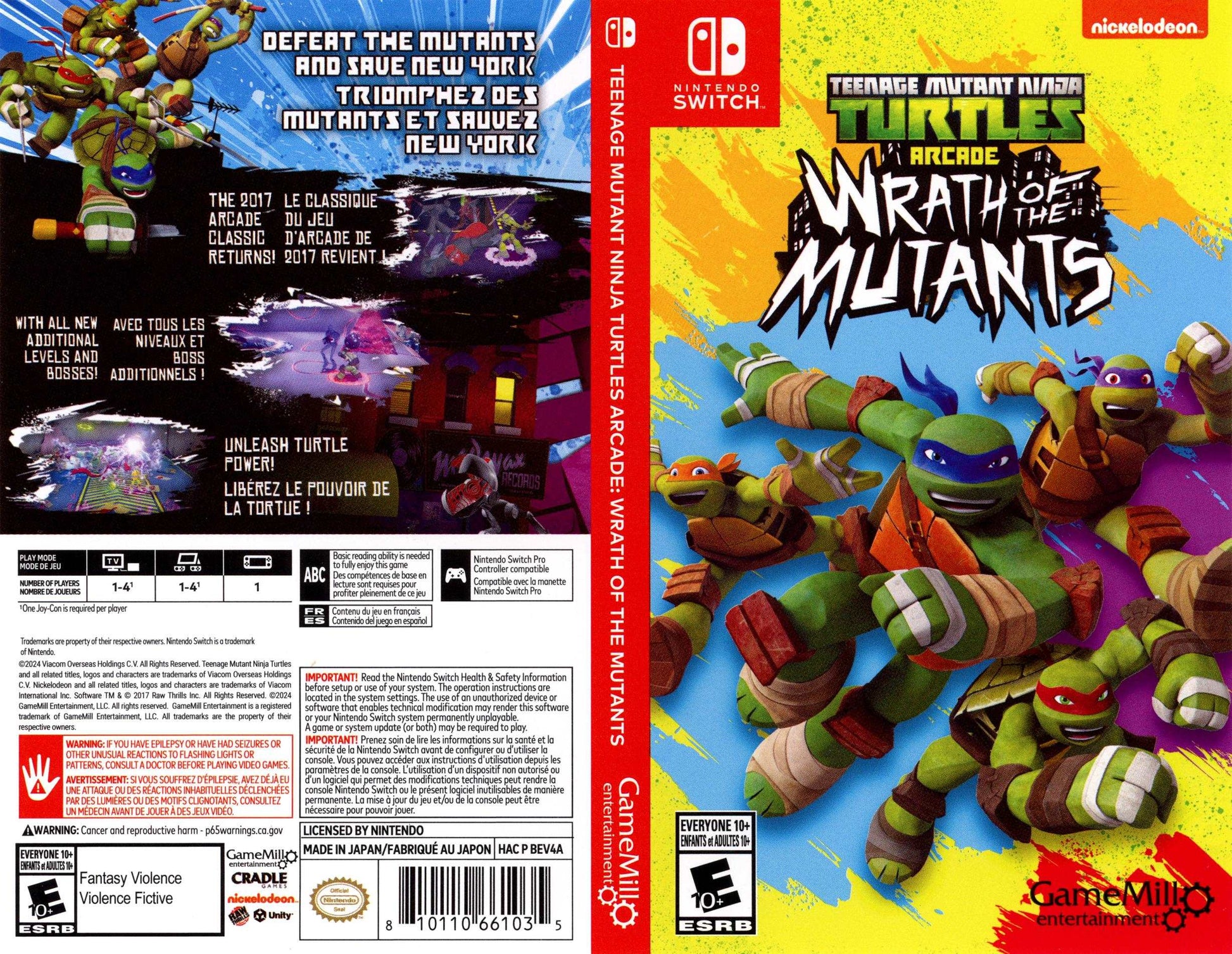 Teenage Mutant Ninja Turtles Arcade Wrath of the Mutants