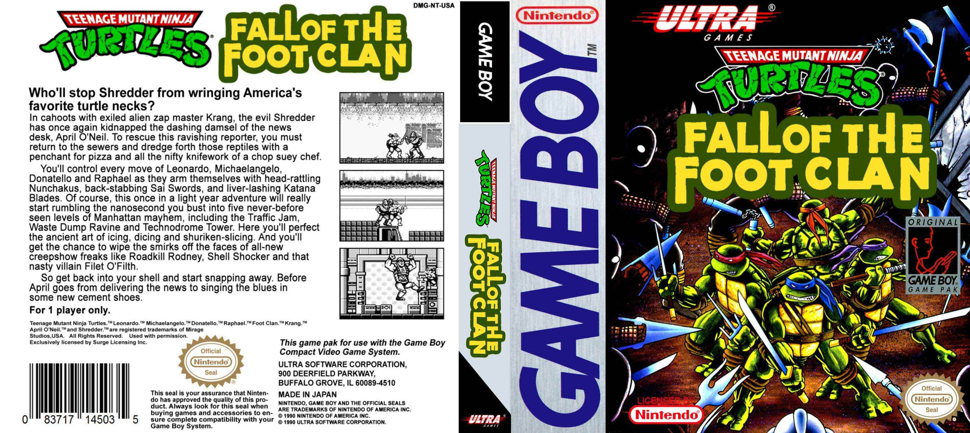 Teenage Mutant Ninja Turtles Fall of the Foot Clan Cover Art - WOI Solutions