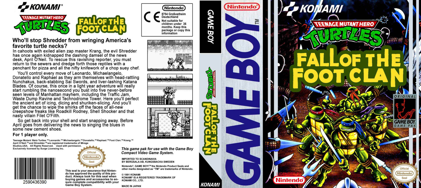 Teenage Mutant Ninja Turtles Fall of the Foot Clan Cover Art - WOI Solutions