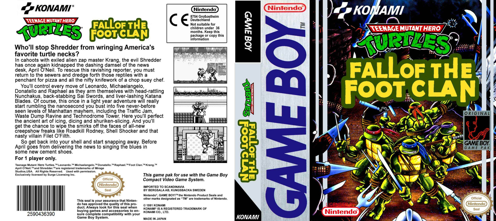 Teenage Mutant Ninja Turtles Fall of the Foot Clan Cover Art - WOI Solutions