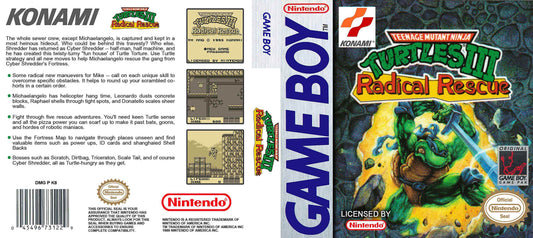 Teenage Mutant Ninja Turtles III Radical Rescue Cover Art - WOI Solutions