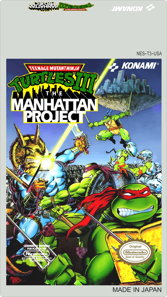 Teenage Mutant Ninja Turtles III The Manhattan Project Cover Art - WOI Solutions